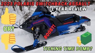 2023 Polaris Switchback Assault 146 850 Boost 1 year review full review coming polaris850boost [upl. by Rebane330]