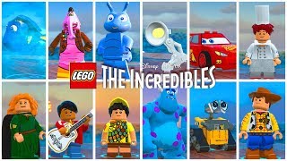 TODOS OS PERSONAGENS DA DISNEY PIXAR no LEGO Os Incríveis 59 Dublado Português [upl. by Finley]