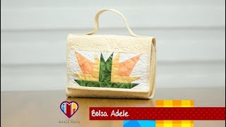 Aula de bolsa de tecido com patchwork Adele Patchwork bag Fabric bag Fabric bag video [upl. by Neel]