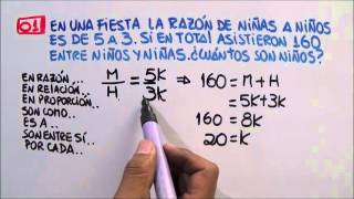 PROBLEMAS SOBRE RAZONES MATEMÁTICAS  PARTE 1 [upl. by Berthold]