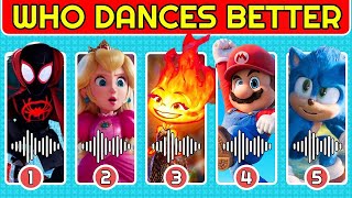 Who dances better The Super Mario Bros The Little Mermaid 2023 Sing 2 Elemental Ruby Gillman [upl. by Nussbaum]