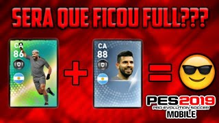 ⚽💉 O QUE ACONTECE SE VOCÊ TREINAR O AGUERO DESTAQUE COM O AGUERO COMUM ⚡🔰PES 2019 MOBILE 📱 [upl. by Enella]