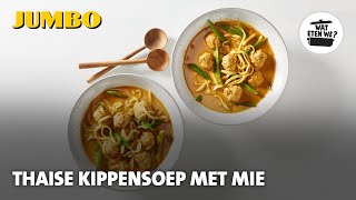 Wat eten we Thaise kippensoep met mie [upl. by Ioj]