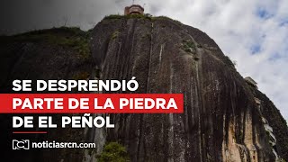 En video Se desprendió parte de la piedra El Peñol en Guatapé Medellín [upl. by Joachima]