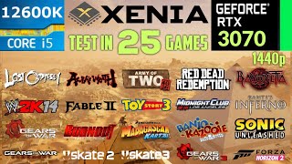 Xenia Emulator Test In 25 Games 2K  RTX 3070  i5 12600K [upl. by Blinni]