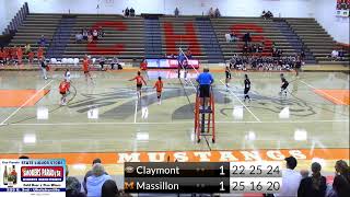 2024 JV Volleyball Claymont vs Massillon [upl. by Anihsak]