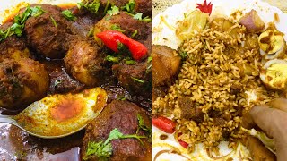 হাঁসের ডিমের লাল লাল কষা দিয়ে এক থালা ভাত  FULL RECIPE  DUCK EGG CURRY [upl. by Larrisa]