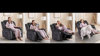 quotEasy to assemble and So softquot INZOY Massage Rocker Recliner with Heat and Vibration [upl. by Flem]