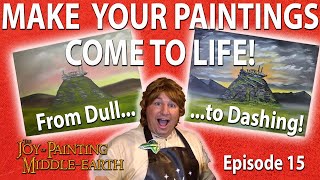 Bring Your Art Middle Earth Artwork to Life An Oil Painting Tutorial adding details your LotR Art [upl. by Rosenthal]