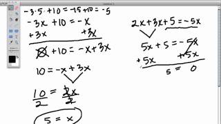 Solving for x in simple equations [upl. by Nyleuqcaj]