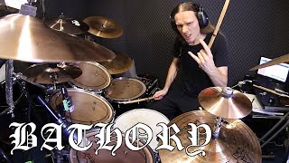 Armageddon drum track  BATHORY drumming [upl. by Pedroza]