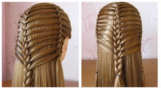 Coiffure pour tous les jours cheveux longmi long ✬ Coiffure avec tresse ✬ facile à faire [upl. by Queri334]