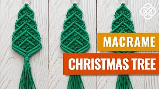 Macrame Christmas Tree DIY  Macrame Christmas  Macrame Christmas Tree Tutorial [upl. by Carmella]