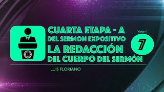 La redacción del CUERPO del sermón expositivo [upl. by Guria323]