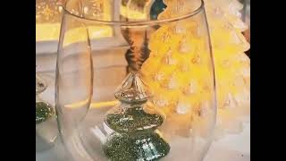 Slant Collections Christmas Wine Glasses 3D Stemless  link in the 1st commentamazon christmas [upl. by Gnous]