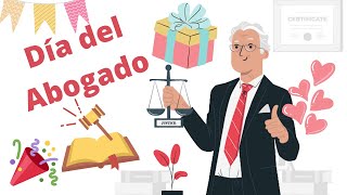 🧑‍⚖️ Feliz día del Abogado  Tarjeta animada  2024 [upl. by Baelbeer]