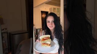 Heirloom Tomato Sandwich with a Basil Aioli food cooking easyrecipe [upl. by Drarig]