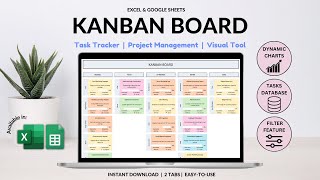 Kanban board tutorial  Tasks tracker and organizer  Easily visualize your tasks [upl. by Sher]