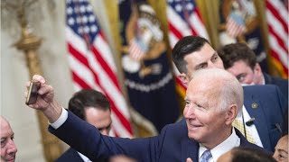 Bumblin Biden Biden mixes up job title while making White House speech [upl. by Thorwald]