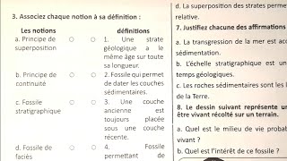 SVT 1AC Les fossiles et la fossilisation Exercices supplémentaires [upl. by Eenot]