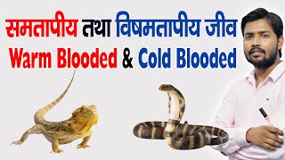 Warm amp Cold Blooded Animal  समतापी  विषमतापी  in Hindi [upl. by Dougie]