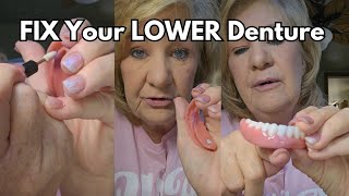 How To Adjust Your LOWER Denture [upl. by Schram]