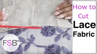 Cutting Out Lace Fabric [upl. by Kelila933]