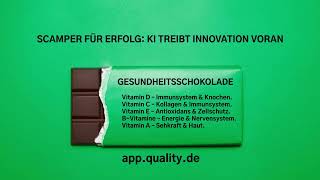 SCAMPER FÜR ERFOLG KI TREIBT INNOVATION VORAN quotVON DER SCHOKOLADE ZUR GESUNDHEITSSCHOKOLADEquot [upl. by Etteiram]