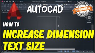 AutoCAD How To Increase Dimension Text Size [upl. by Libbie]