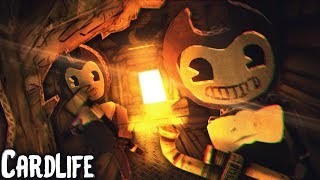 BENDY IN SURVIVAL GAME  CUSTOM CHARACTERS  Card Life Coop Gameplay [upl. by Charles]