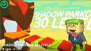 Kogama  SHADOW PARKOUR 30 LEVELS  Speedrun [upl. by Codd]