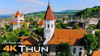 THUN🇨🇭Thoune Drone Aerial  Bern Switzerland Schweitz [upl. by Yenwat]