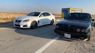 BMW E34 540 400 hp vs Lexus ISF 50 430 hp  Нереальная битва [upl. by Marigold]