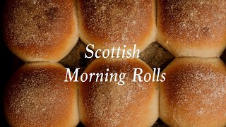 Scottish morning rolls recipe  how to make traditional British baps and buns [upl. by Aroda]