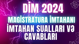 11022024 Magistratura İmtahan Cavabları DİM 2024 [upl. by Nema426]