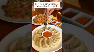 Mujhe momos Pukare Aaja 🍕  foodlover shortvideo viral trending subscribe [upl. by Aicirtel582]