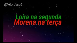 Mc Don Juan  Loira Na Segunda morena na terça  Tipografia [upl. by Ecad]