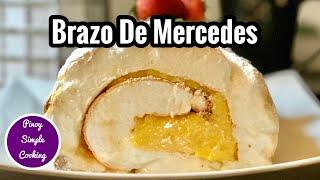 How to make Brazo de Mercedes  Brazo de Mercedes  New way  Pinoy Simple Cooking [upl. by Aroz]