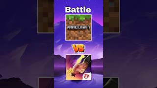 Most popular game Minecraft vs free fire battle minecraft freefire shorts despactio [upl. by Woodhouse]