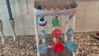 OXO Plastic Tot Space Saving Drying Rack For Kitchen Review [upl. by Selie]