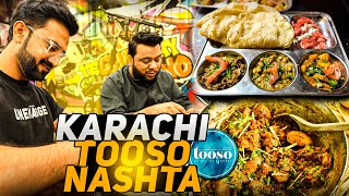 Famous Tooso Restaurant Breakfast in Karachi And Nadir Ali Podcast [upl. by Chip]