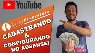 Como Receber o Dinheiro do Youtube pelo Banco Rendimento para sacar o dinheiro do adsense [upl. by Medrek987]