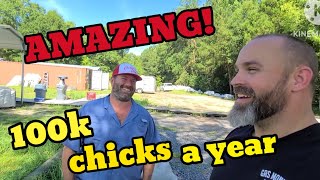 AMAZING CHICKEN MAN Turns out 100k chickens a year On 3 ACRES chicken chickencoop diy [upl. by Studner834]