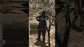 fighting the Ebony Warrior with a fork skyrim shorts [upl. by Granniah274]