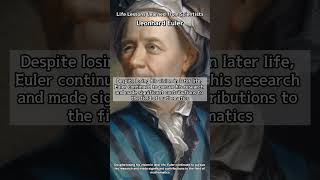 The Legacy of Leonhard Euler A Prolific Mathematician [upl. by Ytok977]