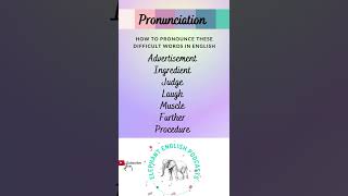 How to pronounce these difficult words in English shorts [upl. by Meek62]