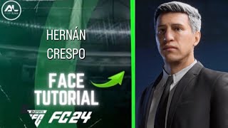 EAFC 24  HERNÁN CRESPO Face Tutorial [upl. by Alig546]