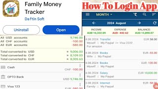 Family Money Tracker app how to login family Money Tracker [upl. by Nollat]