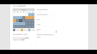 Booking Calendar  Optional cost settings with arithmetic expressions [upl. by Tosch584]