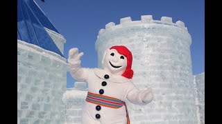 Bonnes gens chantez dansez chanson du Carnaval de Québec Palais de glace Ice castle [upl. by Esilanna282]